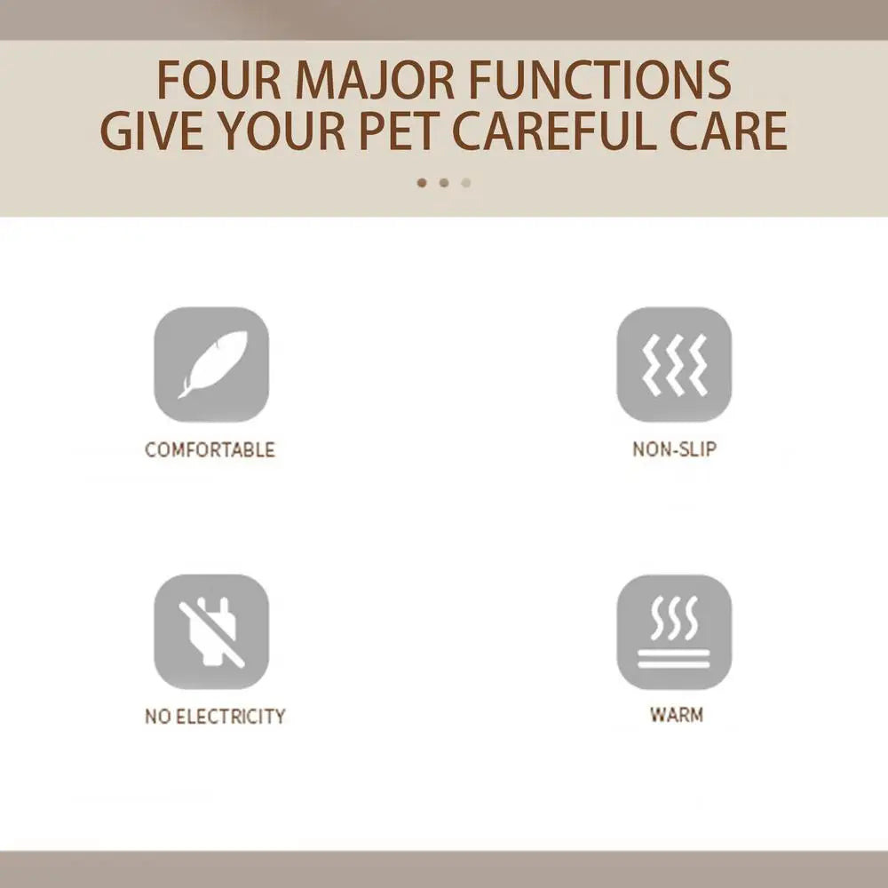 Self Warming Cat Bed Soft Warm Heated Dog Mat Thermal Blanket Non-slip Self-Heating Cat And Dog Bed Mat Pet Heating Pad For