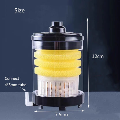 Aquarium Fish Poop Stool Toilet Manure Suction Filter Collector Fish Tank Biochemical Sponges With Media Balls Oxygen Increasing