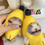 Squeaky funny banana happy cat charm sounding plush toys keychain banana cat pendant dolls