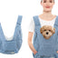 Pet Carrier Bag Extra Large Capacity Chest Backpack Dog and Cat Outdoor Bag Waterproof and Wind Resistant Portable Pet Bag