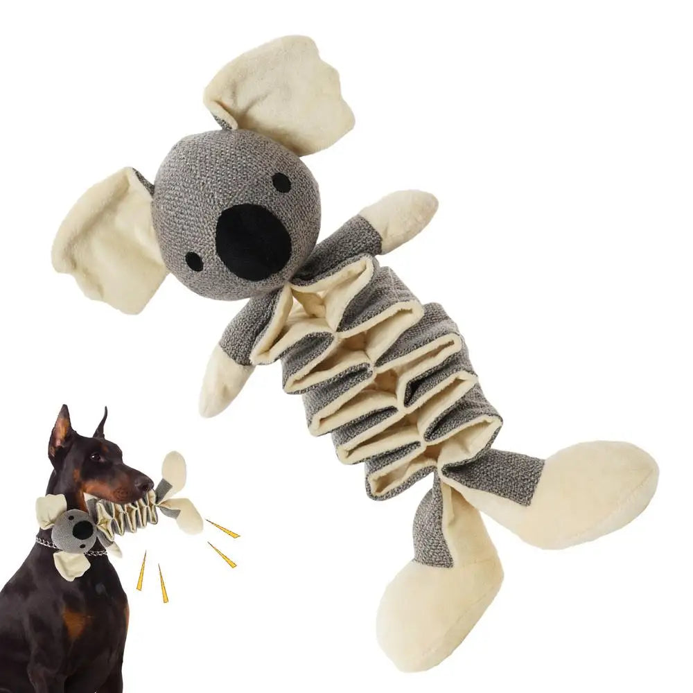 Plush Squeaky Dog Toys Teeth Cleaning Sound Pet Dog Toys Animal Shape Squeaky Dog Chew Toy For Puppies Puppy Squeaker Toys