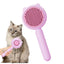 Cat Brush For Shedding Self-Cleaning Slicker Pets Grooming Tool With Release Button Shedding And Dematting Undercoat Rake Comb