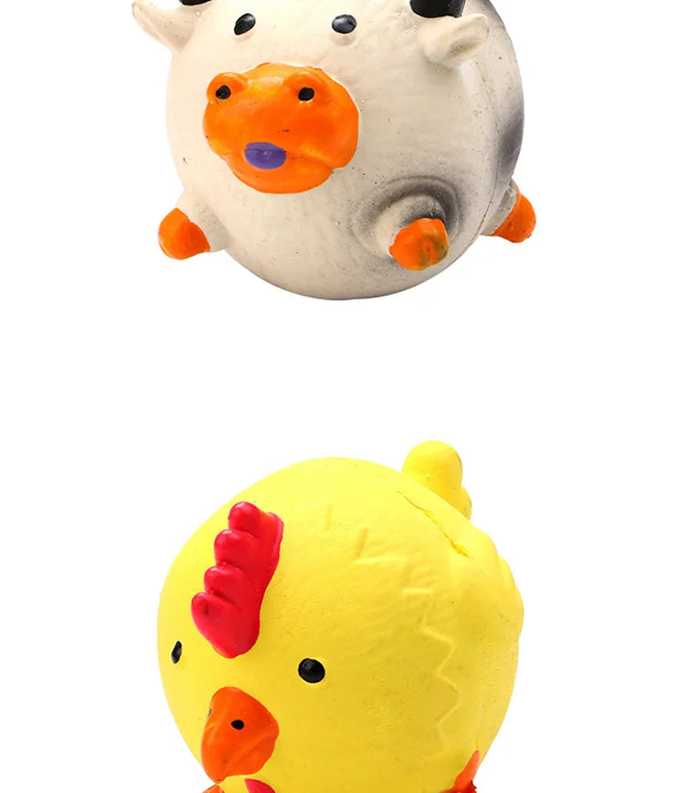 Pet Supplies Amazon Hot selling Animal Shaped Latex Toys Bite and Bite Washable Dog Toys