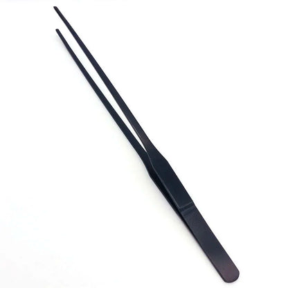 27cm Black Stainless Steel Curved Aquarium Tweezers Aquarium Plants Tweezer Straight Fish Tank Cleaner aquarium accessories