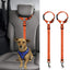 Pet car safety rope ring dog car safety belt rear seat towing rope
