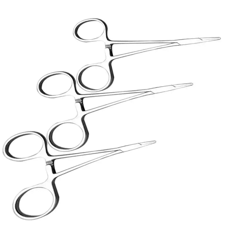 Pet Hemostatic Hair Clipper Tweezer Scissors Dog Clamp Ear Supplies Ear Fur Trimming Scissor Dog Stainless Steel  Grooming Tools