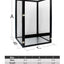 Reptile Detachable Habitat Tank Terrarium Transparent Aluminium Air Screen Cage Front Opening Door Full View Lizard Chameleon