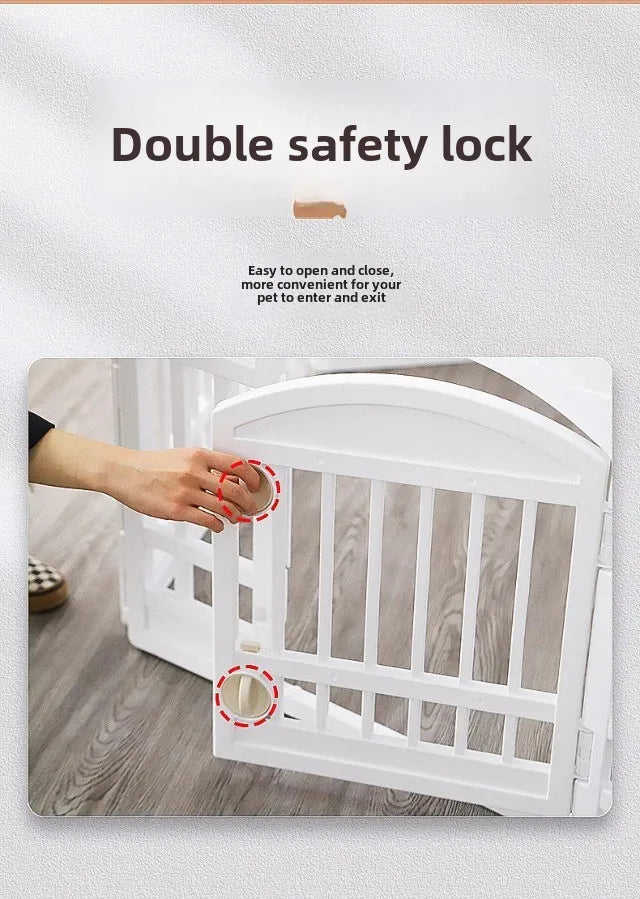 Pet Fence Easy To Assemble and Store Heightened with Free Gift  Pet Protection Fence