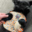 Floral Print Puppy Medium Dog Harnesses and Leash Set Reflective Pet Harness Vest for Small Dogs French Bulldog Shiba Inu Leads