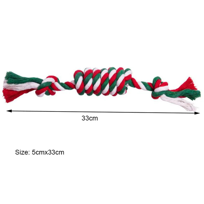 Pet Toy Chew Teething Cotton Rope Knot Ball Toys For Dog Tooth Clean Ball Bite-Resistant  Dog Chew Puppy Training InteractiveToy