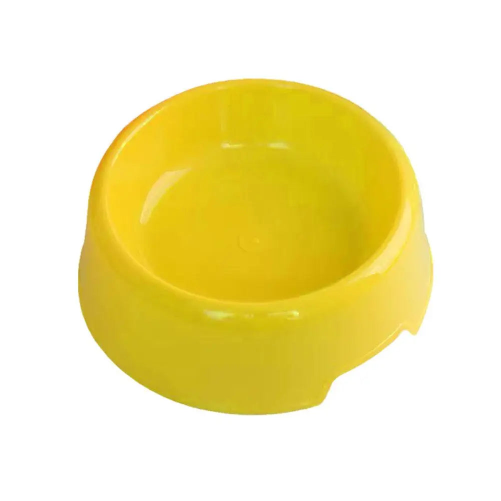 Candy Color Plastic Pet Round Bowl Cat And Dog Food Bowl Pet Small Cat And Dog Tableware Wholesale Easy To Clean Colorful