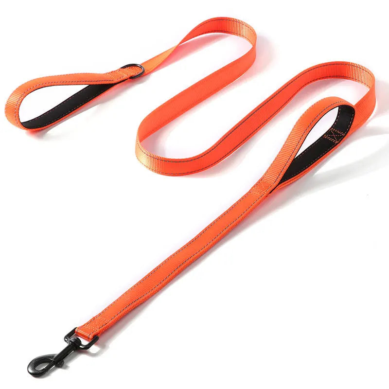 6FT Heavy Duty Dog Leash for Large Medium Dogs, Reflective Double Handle Dog Leash Lead for Traffic Control Husky Pet Accessorie