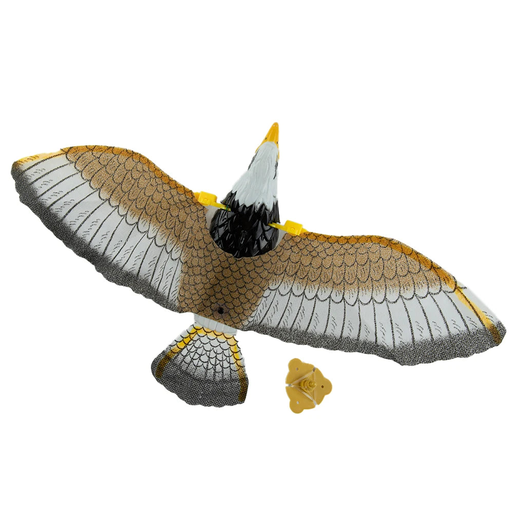 Bird Repellent Hanging Eagle Flying Owl Repellent Scarer Emulation Flying Hawk Bird Garden Scarecrow Yard Outdoor Pest Control