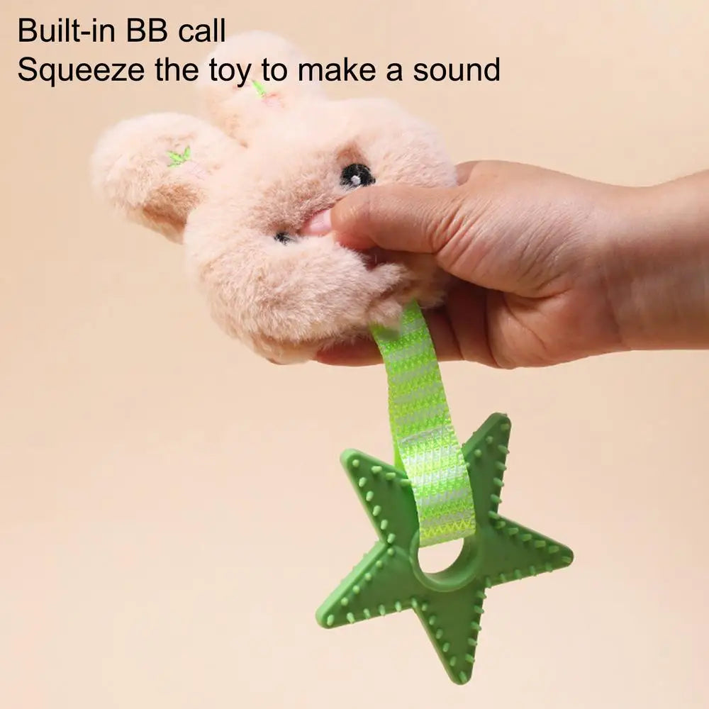 Pet Dog Sound Squeaky Toys Dog Chew Toy Cute Plush Chew-Resistant Squeaky Toys Puppy Sound Oral Care Soft Dog Supplies Pet Toys