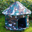 Cat House Dog Nest Waterproof Outdoor Winter Warm Pet Cave Insulated Outside Cat House Home Foldable and Washable Pet House