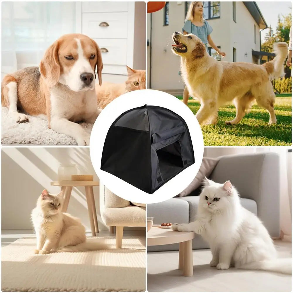 Portable Outdoor Dog Sunshade Breathable Foldable Dog Tent For Beach Anti-UV Small Animal Sun Shelter Puppy Beach Sun Shelter