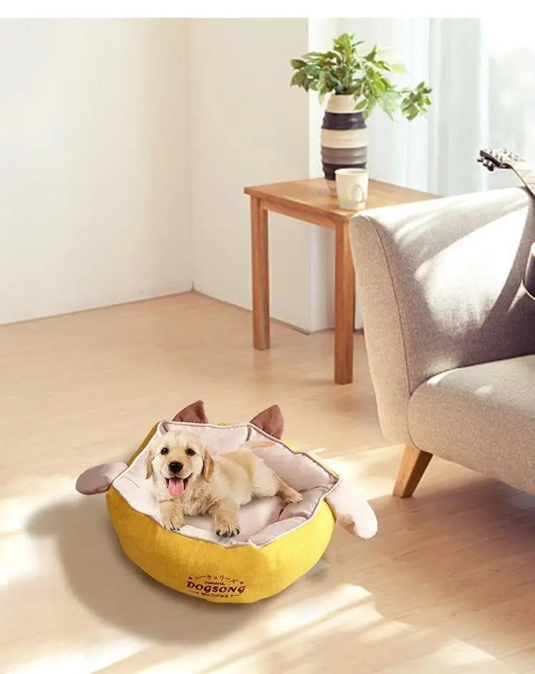 nk0 rabbit ear kennel keeps warm in winter removable and washable teddy cat litter pet dog supplies thermal supplies pet litter