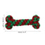 Uxcell Dogs Chew Toys Teeth Cleaning Cotton Rope Puppy Teethings Chewer Durable Braided Bite Resistant Chewing Doll Pet Supplies