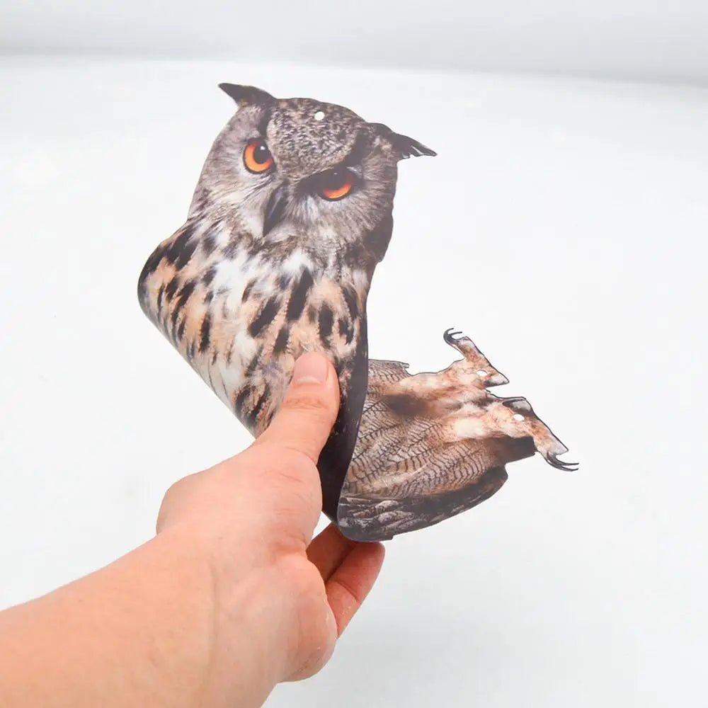 Farm Protector Bird Scarer Owl Scarecrow Scarer Pendant Garden Protector Pendant Waterproof With Bell Fake Bird Scarecrow Bird