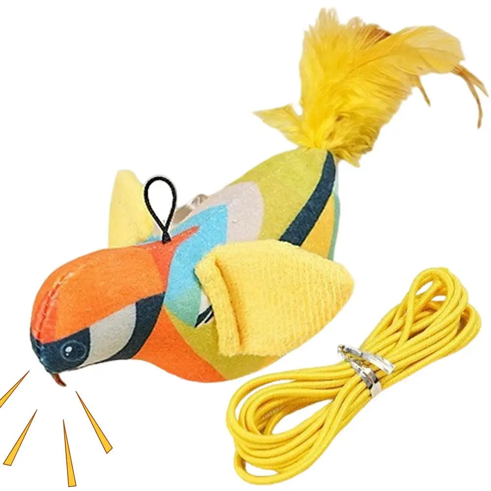 Cat Sound Bird Toy Interactive kitten Toy Bird With Sounds Real Birds Interactive Cat Toys For Indoors Realistic Toys For Cats