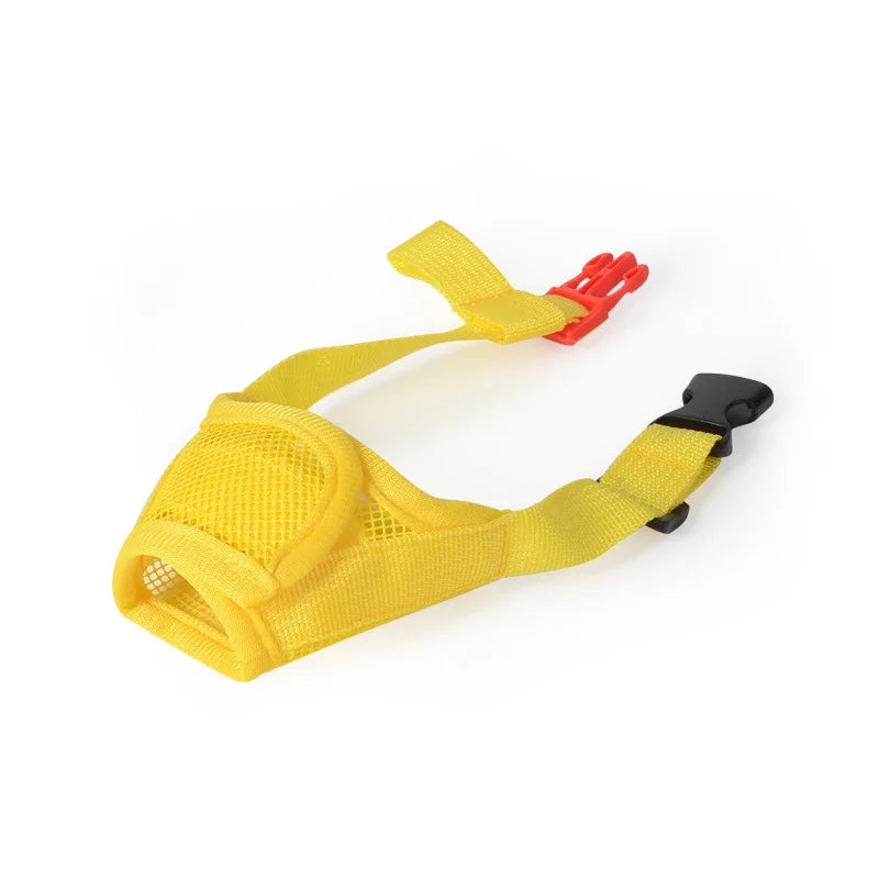 Nylon Mesh Breathable Dog Mouth Cover Quick Fit Dog Muzzle with Adjustable Straps Pet Mouth Cover Prevent Biting Dog Accessories