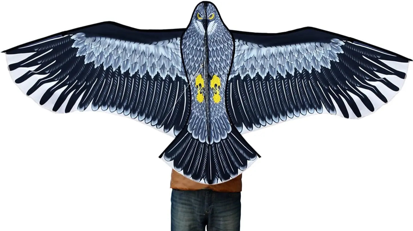 NEW Arrive Outdoor Fun Sports  59 Inch Eagle Kite With Handle And Line For Kids Or Adults Good Flying