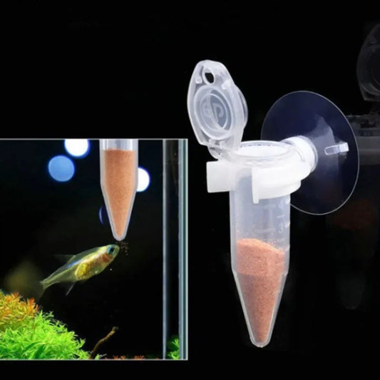 Automatic Fish Feeder Brine Shrimp Feeder Red Worm Feeding Feeder Worm Funnel Cup Fish Food Feeding Tool with Suction Cup New