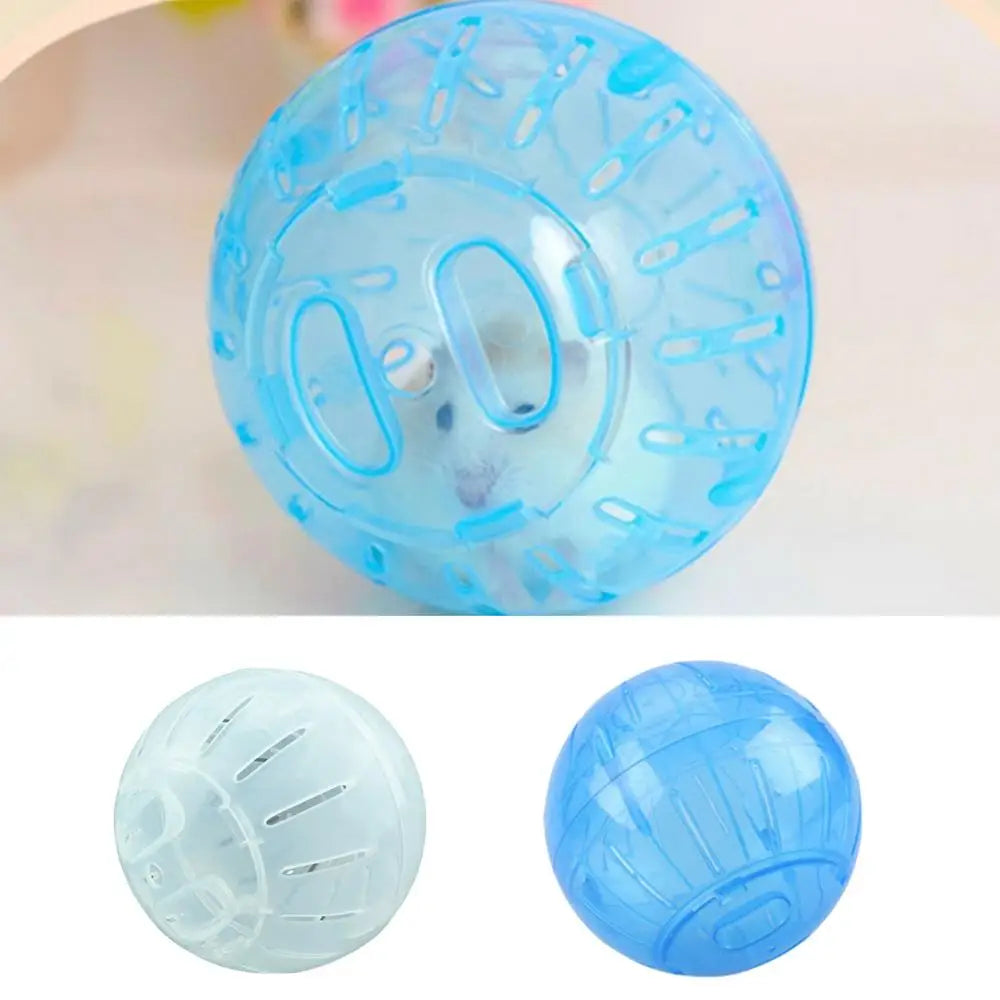 Hamster Exercise Balls With Traction Rope Transparent Hamster Running Ball Wheel Safe Hamster Exercise Balls Pet Supplies