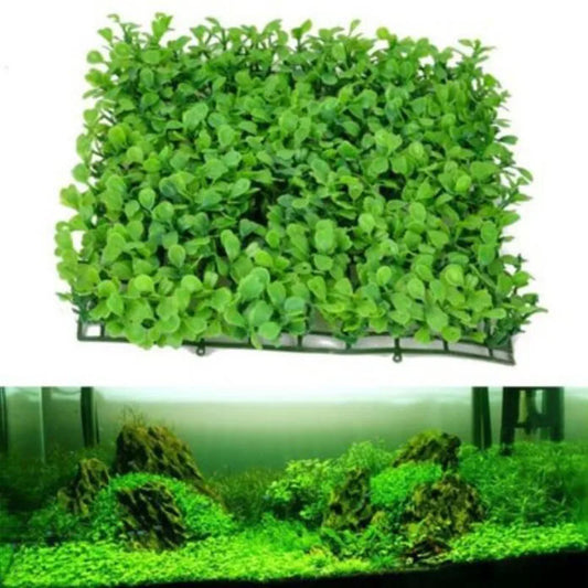 Fish Tank Aquarium Artificial Underwater Plant Lawn Aquarium Accessories Decor Green Fake Water Plants Plastic Artificial Decor