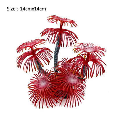 Artificial Underwater Coral Plastic Aquarium Fish Tank Simulation Decoration Aquarium Backgrounds Plants Water Grass Beautiful
