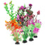 UXCELL 3/4/5/6/8/9 Pcs Artificial Aquarium Plants Grass Water Weeds Ornament Fish Tank Plant Flower Grass Decor Accessories