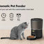 Automatic Pet Feeder 4L Capacity Smart Timer Tuya Control Food Dispenser with Stainless Steel Bowl Dogs Cats Feeding Supplies