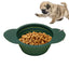 Dog Bowl Pet Collapsible Bowls Silicone Portable Foldable 600ml Dog Feeder Dog Dispenser Water Or Food Pet Feeding Watering Dish