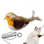 Bird Sound Cat Toy Interactive Cat Kicker Flapping Bird Vivid Bird Chirp Tweet Indoor Kitty Kitten Exercise Toys Rechargeable
