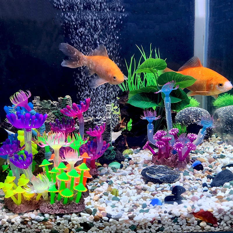 Artificial Underwater Coral  Aquarium Fish Tank Simulation Decoration Aquarium Backgrounds Plants Water Grass Accessories Home