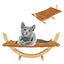 Cat Bed Elevated Cat Hammock Wooden Frame with Cushion for Cats Rest and Sleep Comfortable Indoor Cat Supplies Pet Furniture