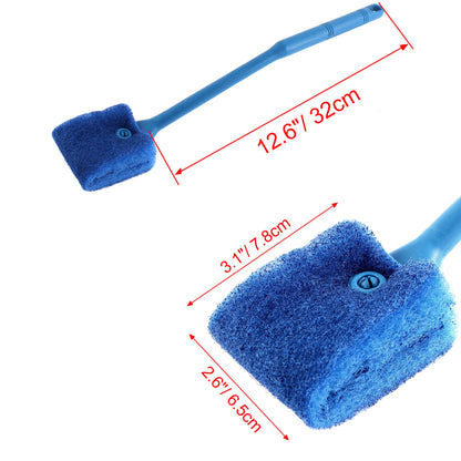 UXCELL Aquarium Cleaning Brush Double Sided Head Sponge Household Window Glass Algae Cleaner Scrubber Fish Tank Clean Tools