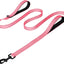 Heavy Duty Double Handle Dog Leash with Reflective Strips for Night Safety - Ideal for Large and Extra Large Breeds - Perfect fo