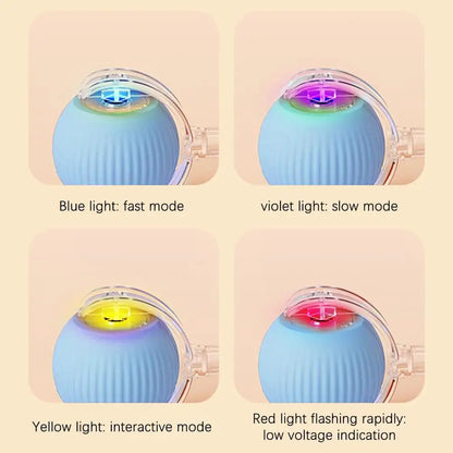 Smart Rolling Cat Toy Ball Relieve Kitten Boredom Automatic Shutoff Rechargeable Creative New Kitten Chasing Toy Electric Ball