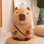 Capybara Plush Toy Simulation Capibara Cosplay Unicorn Dinosaur Dress Boba Bread Fruit Food Decor Birds Bubble Stuffed Animals