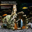 Resin Aquarium Ornaments Decorations Artificial Bark House Cave Landscaping Accessories For Fish Tank Aquarium Background