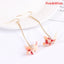 Kranich Earrings Origami Miniblings Bird Cranes Faltkunst Senbazuru Paper