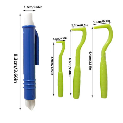 4PCS Dog Tick Remover Tool Tick Remover Tweezers Tongs Hooks Set Flea Remover Comb Lice Supplies for Pet Dog Cat Human Horse