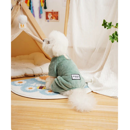 Thermal Flannel Winter Dog Pajamas for Small Dogs Cold Weather Warm Clothes Puppy Onesie Jumpsuit Yorkie Overalls for Dogs