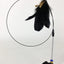 Interactive Cat Toy Handfree Cat Stick Playing Kitten Playing Teaser Wand Toy Suction Cup Bird/Feather Cat Wand Pet Supplies