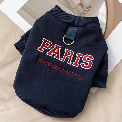 Winter Clothes for Dogs Pet Warm Dog Hoodies Letter Pullover Dog Coat New Cat Clothing Chihuahua French Bulldog Puppy Sweatshirt