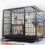 Dog Cage Small Medium Large Dog Square Tube Dog Cage Bold Iron Pet Dog Dog Cage Dog House Teddy Golden Retriever Supplies