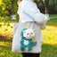 Outdoor Walking Pet Bag for Chihuahua Cartoon Animal Funny Medium Dog Accessories Travel Protective Adjustable Hole Handbags