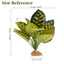 UXCELL Reptile Plants Terrarium Decoration Reptile Artificial Plant for Amphibians Lizard Habitat Decor Plastic Resin Plants