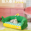 Zeze green lush pet bed cat litter all seasons removable dog litter teddy bear small dog warm sofa